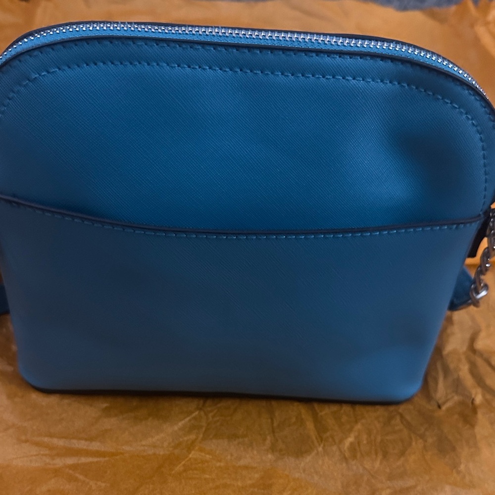 Steve Madden Sky Blue Crossbody Bag with Silver Accents - Picture 2 of 2